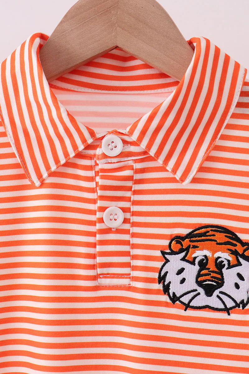 Auburn embroidery stripe button down shirt - Image 2