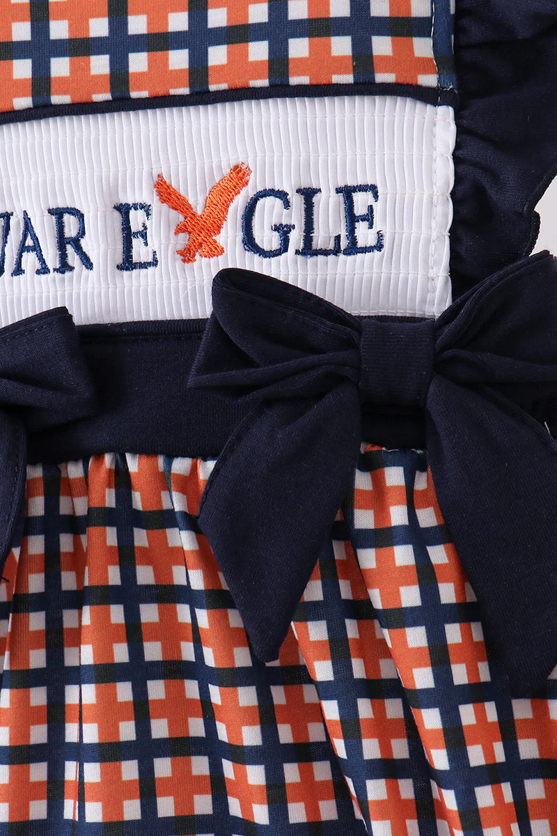 Auburn war eagle smocked ruffle bubble - Image 3