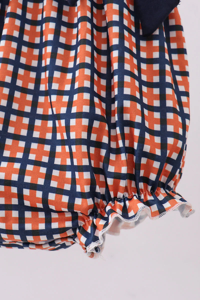 Auburn war eagle smocked ruffle bubble - Image 4