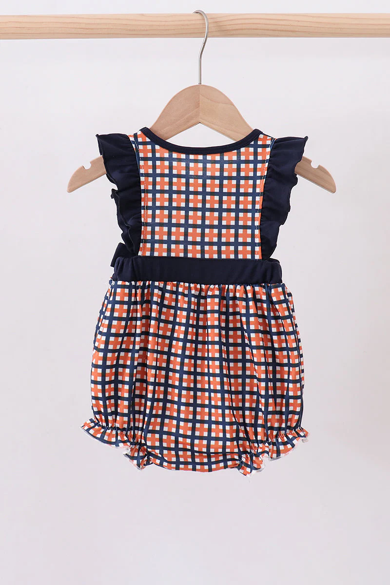 Auburn war eagle smocked ruffle bubble - Image 5
