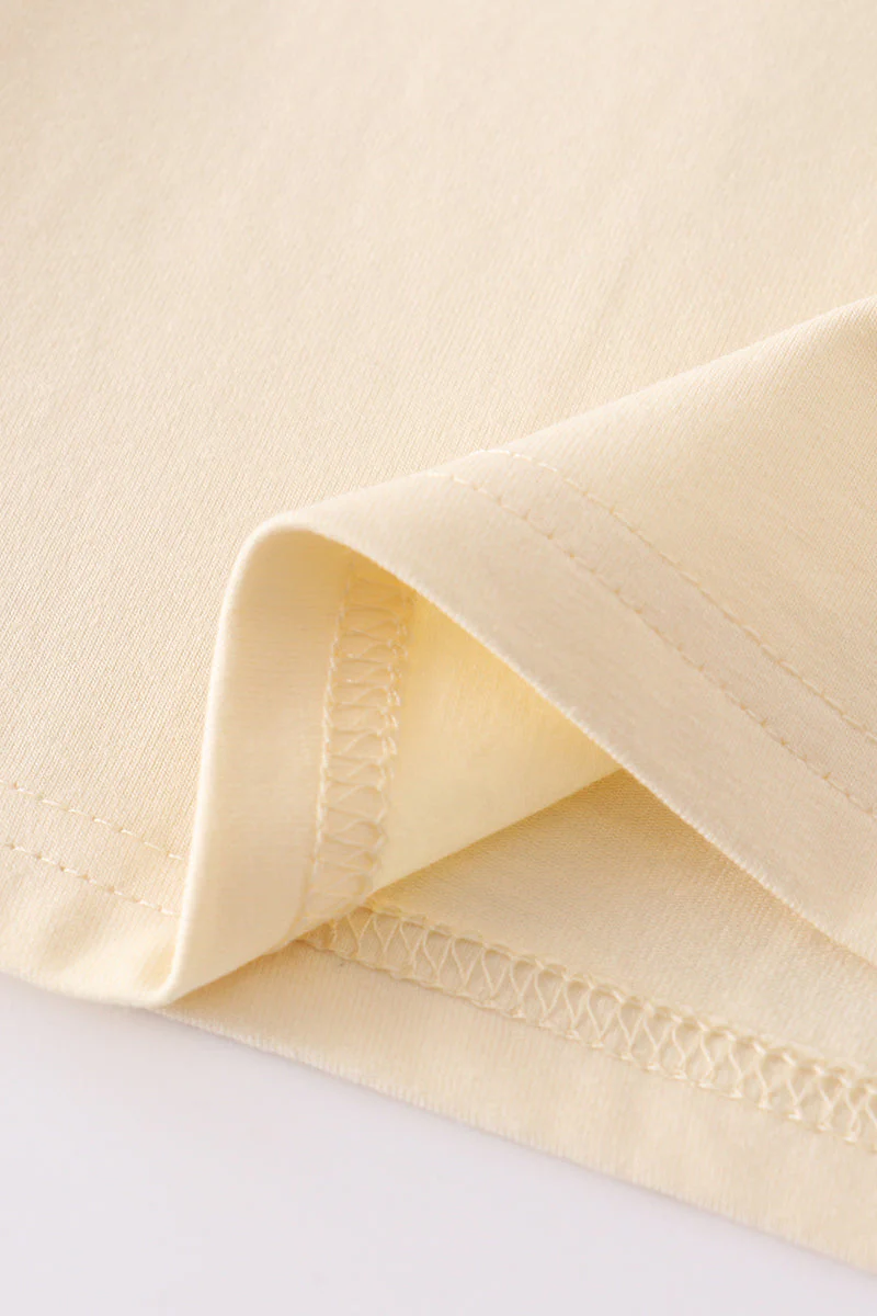 Beige blank basic t-shirt Adult Kids and baby bubble - Image 10