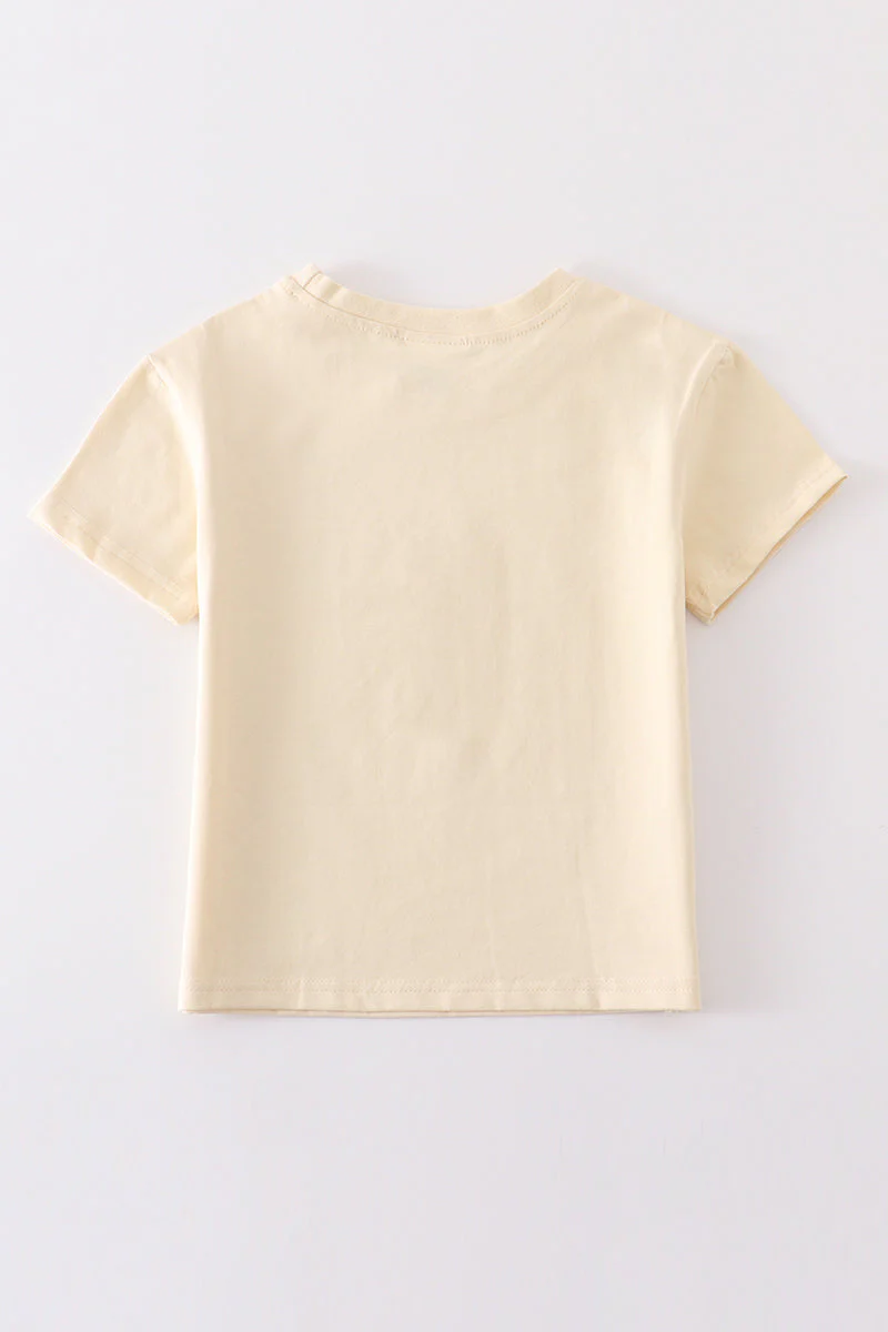 Beige blank basic t-shirt Adult Kids and baby bubble - Image 11