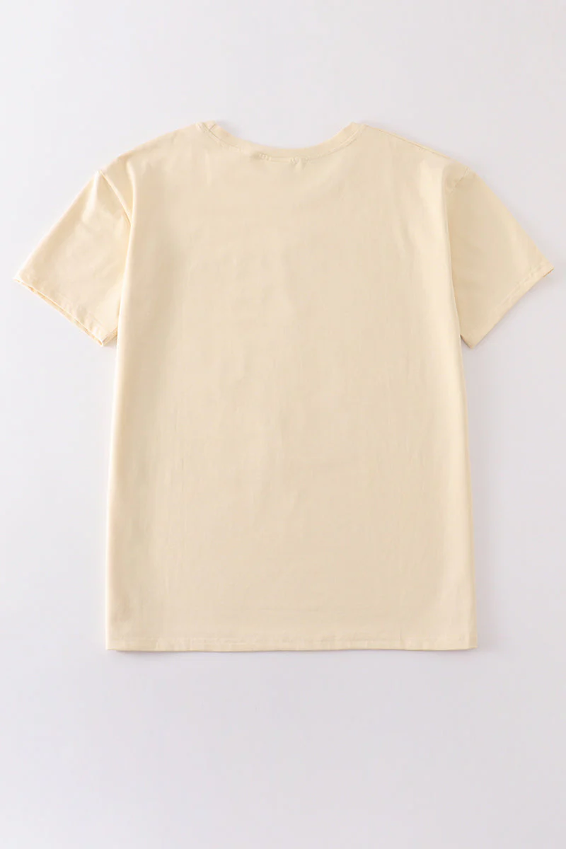 Beige blank basic t-shirt Adult Kids and baby bubble - Image 16