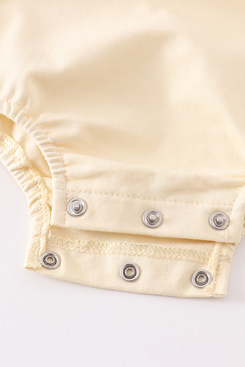 Beige blank basic t-shirt Adult Kids and baby bubble - Image 5