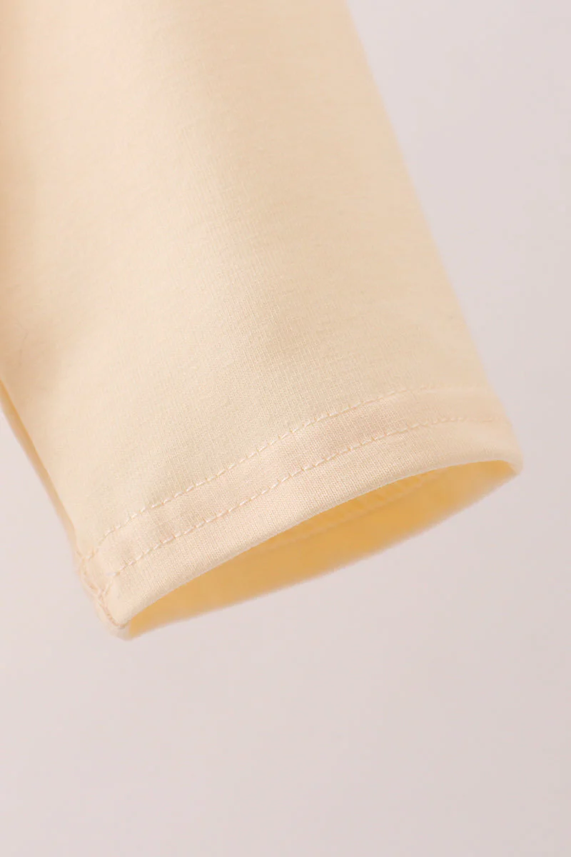 Beige construction embroidery top - Image 3
