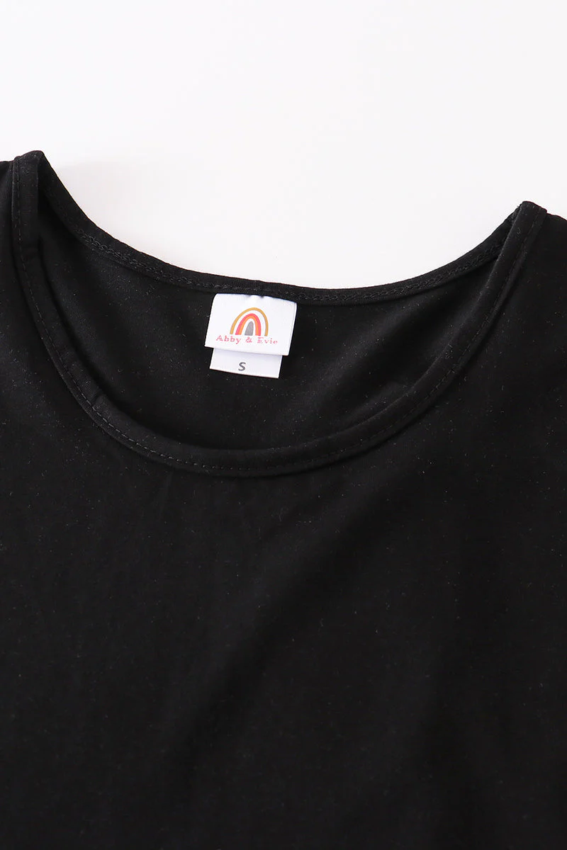 Black blank basic kids teens adult tank top - Image 12