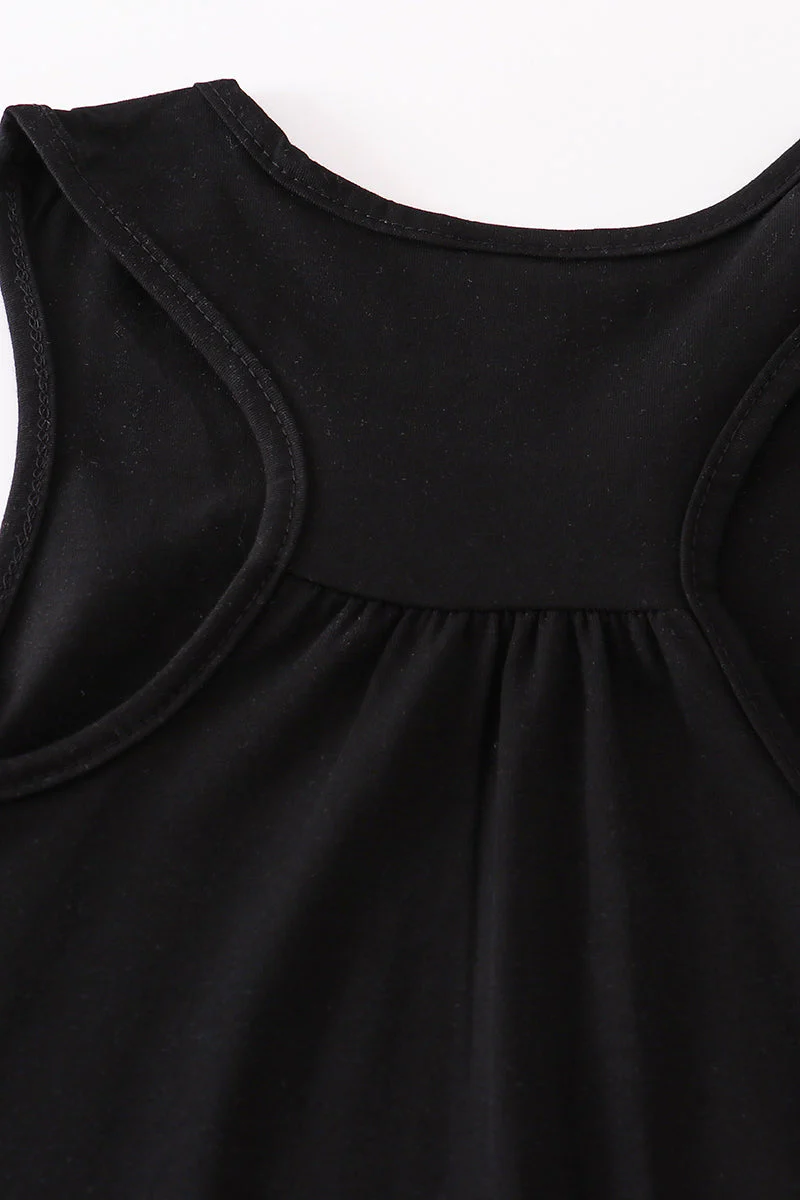 Black blank basic kids teens adult tank top - Image 15
