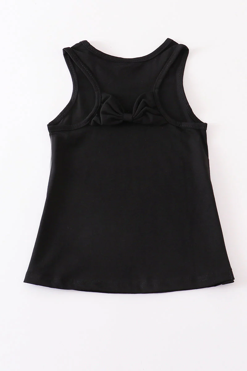Black blank basic kids teens adult tank top - Image 4