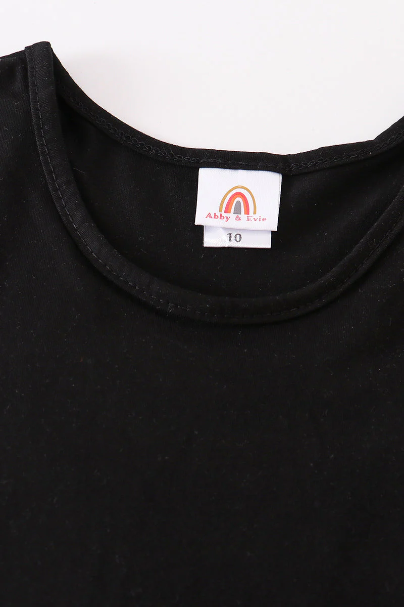 Black blank basic kids teens adult tank top - Image 7