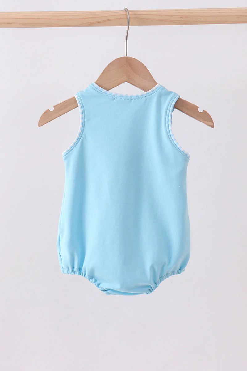 Blue cross applique top - Image 5