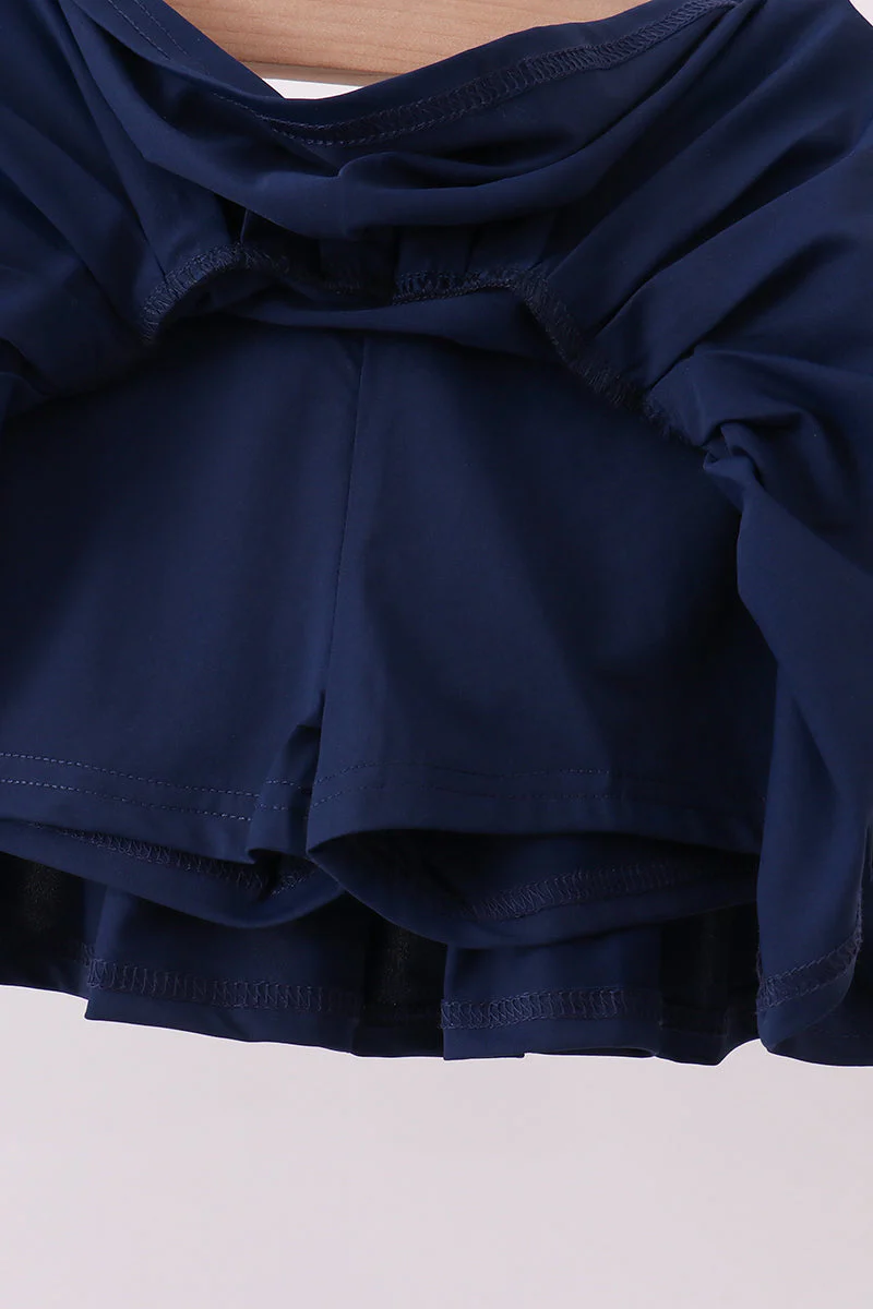 Blue pleated skort - Image 4