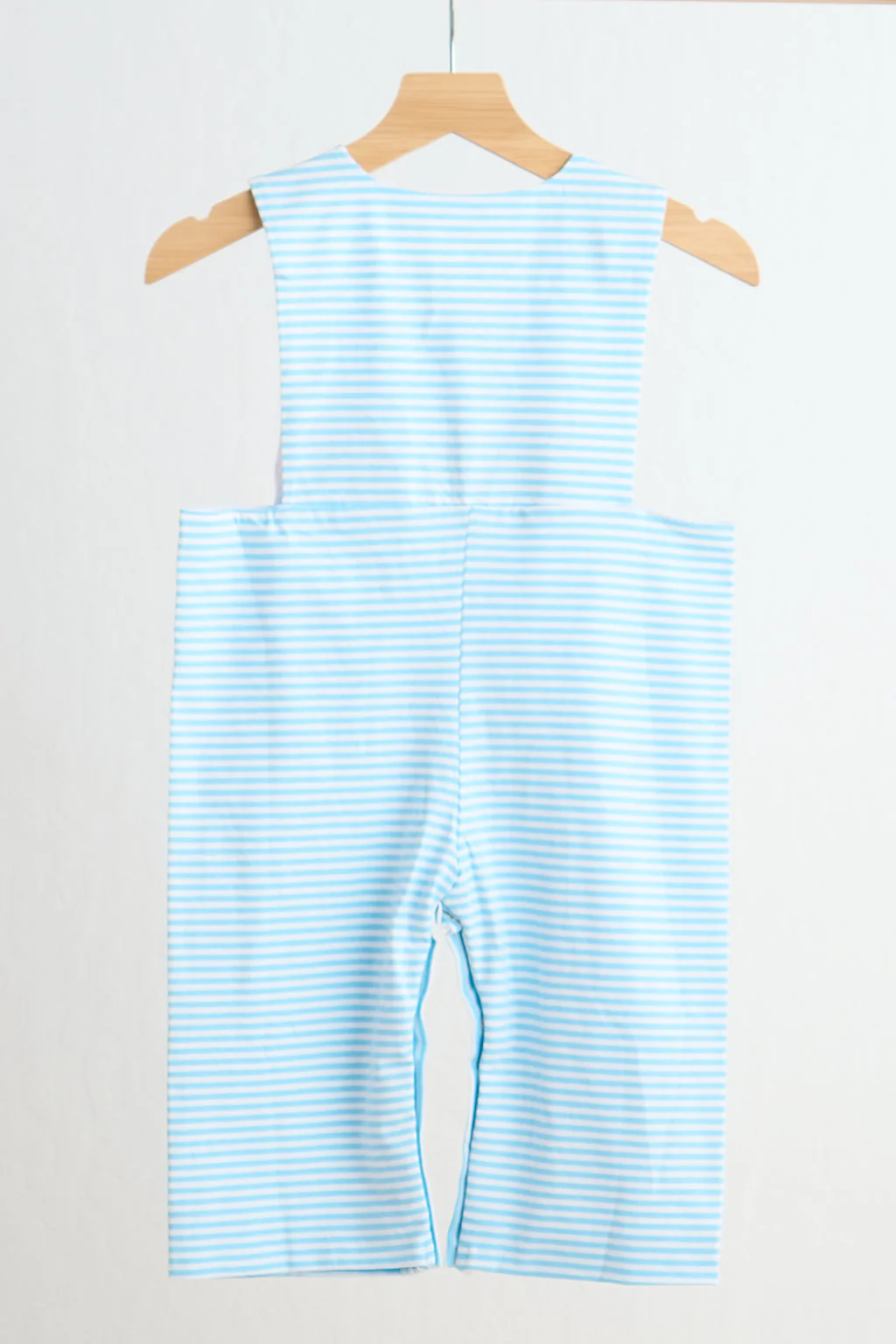 Blue puppy hand smocked boy stripe jonjon - Image 3