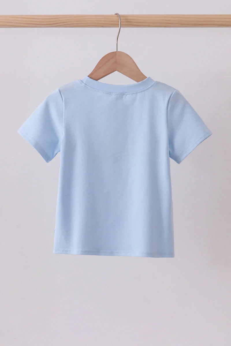 Blue sailboat embroidery top - Image 4