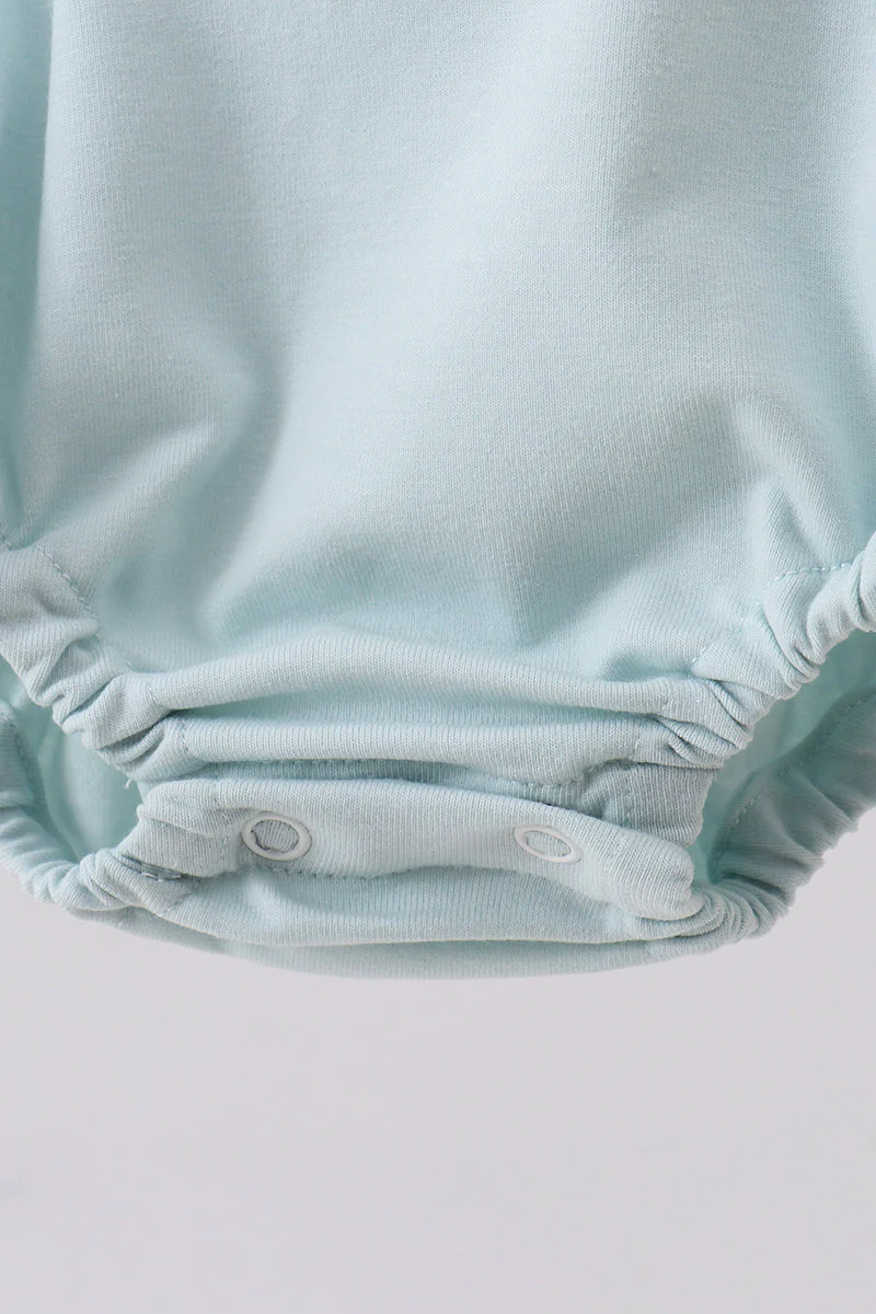 Blue stripe bunny applique bubble - Image 3