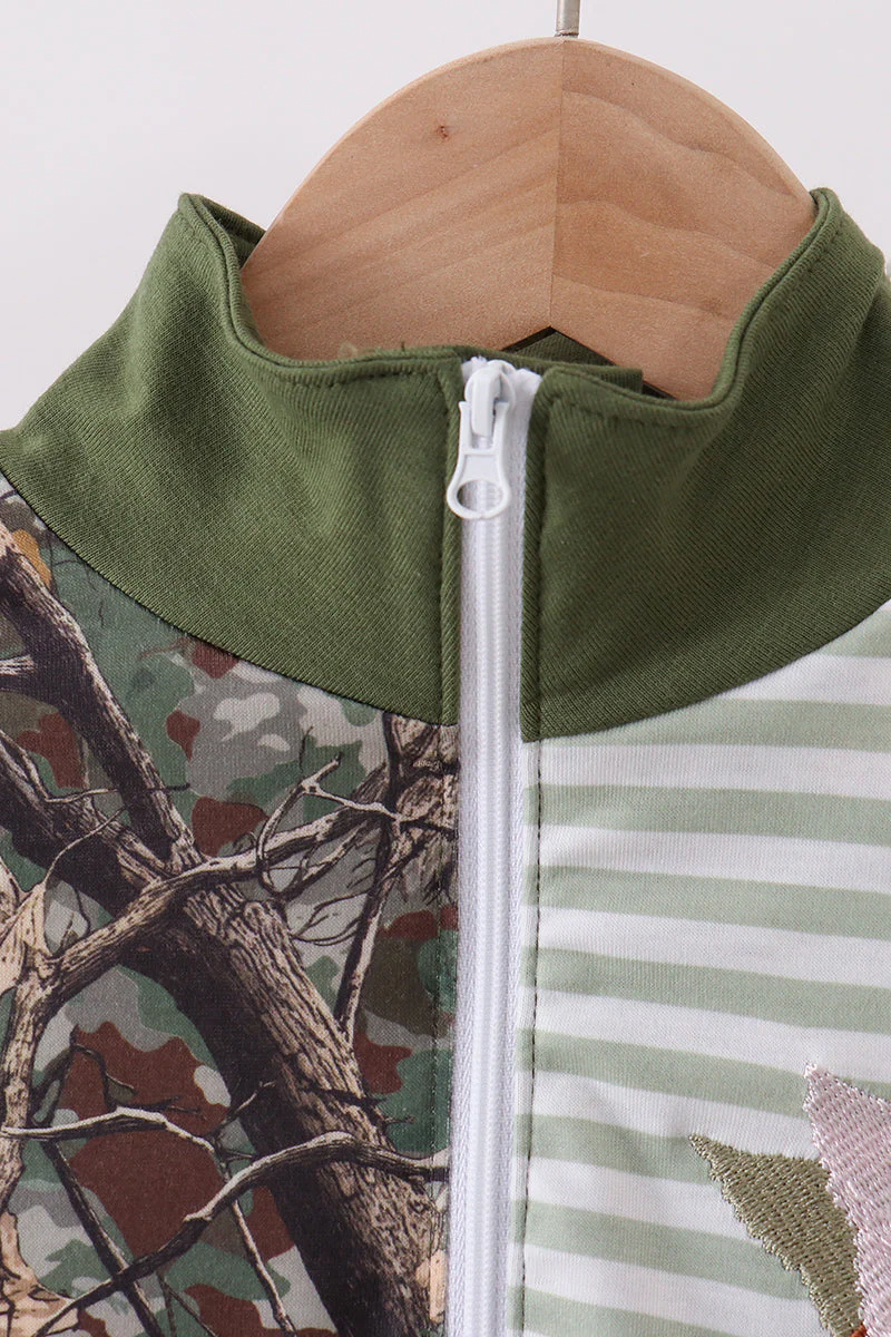 Camouflage duck embroidery pullover - Image 2