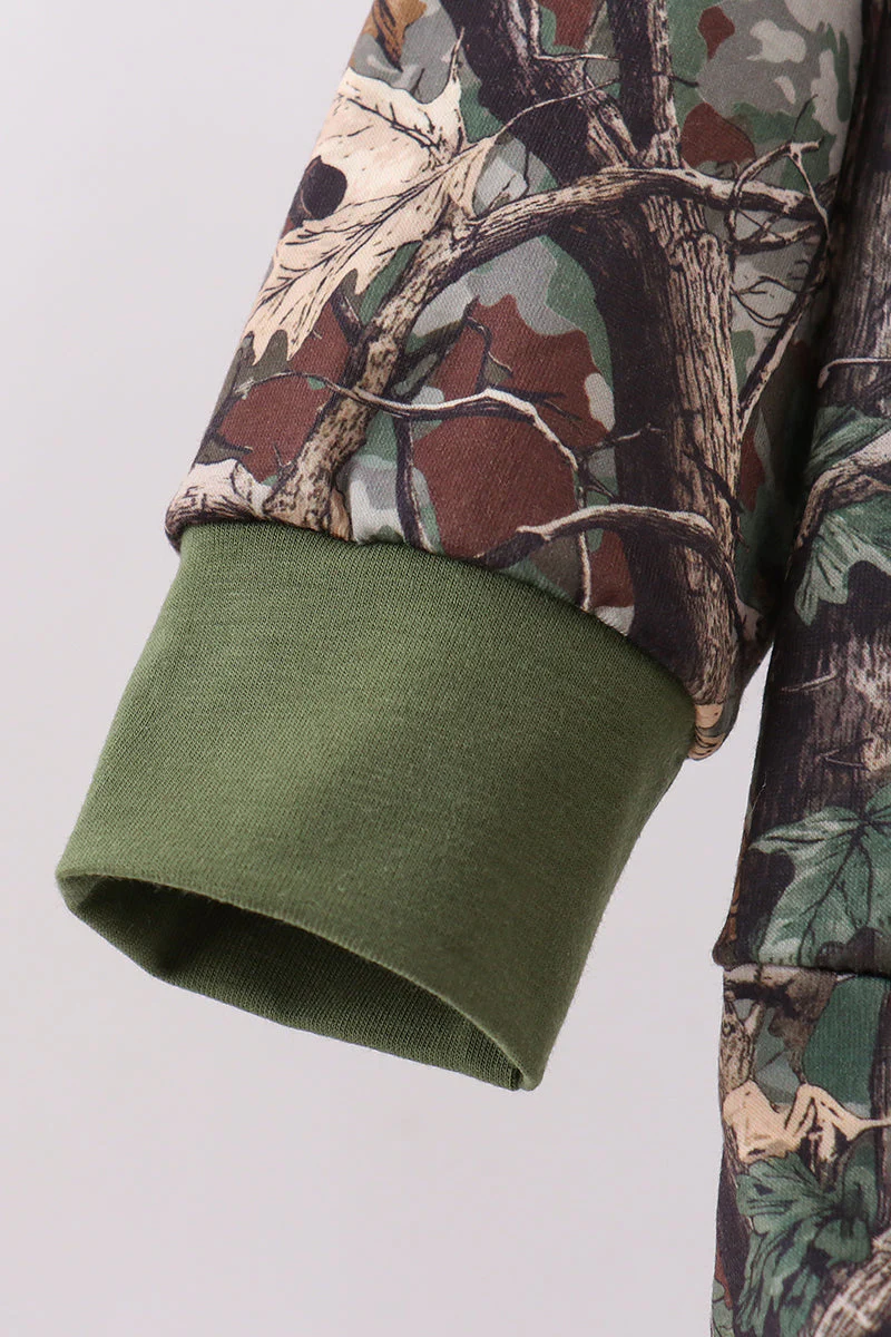 Camouflage duck embroidery pullover - Image 4