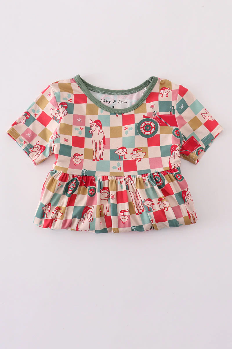 Checkered bamboo dress - Image 5