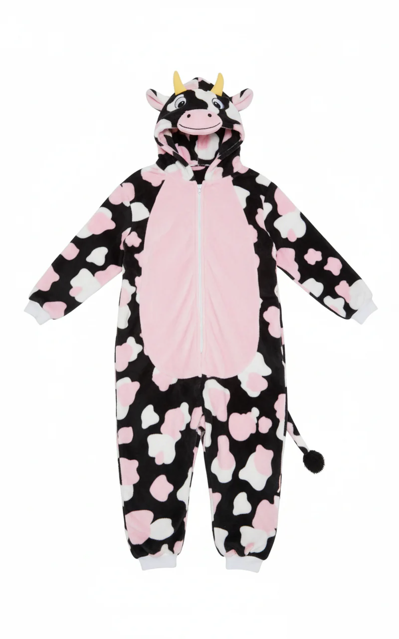 Cow Onesie Animal Costume Girls Women Pajamas - Image 2