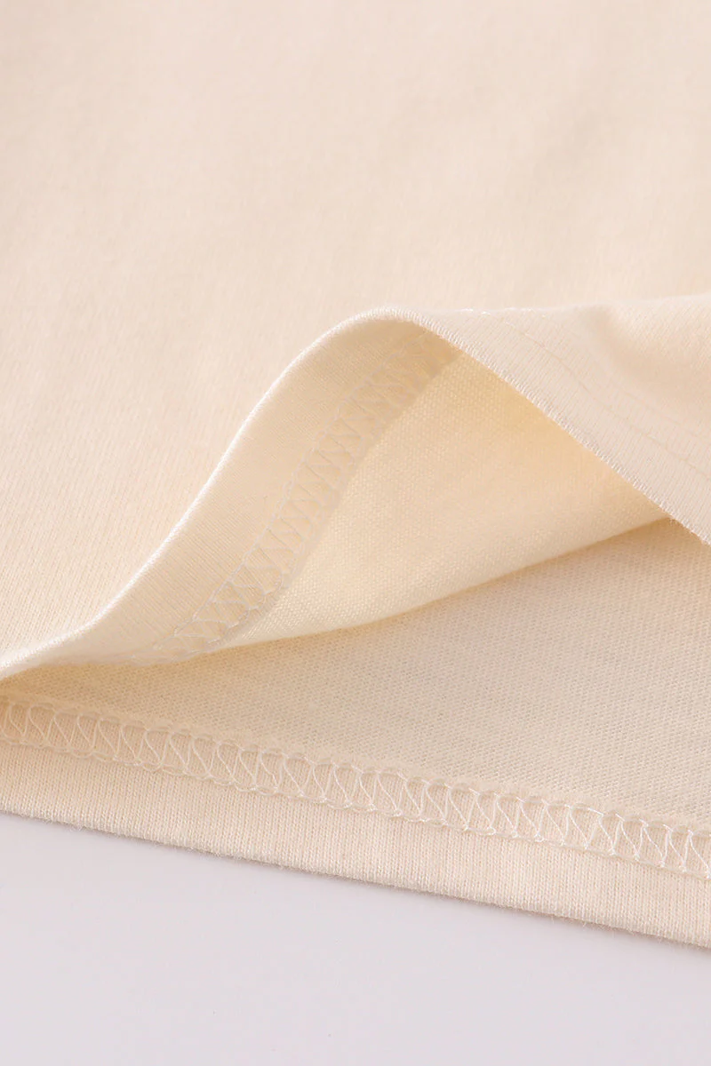 Premium Cream basic T-shirt - Image 4