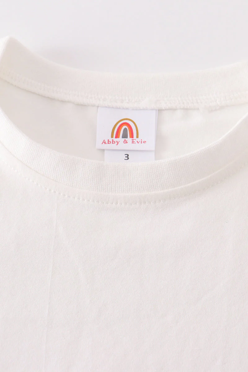 Cream blank basic t-shirt Adult Kids and baby bubble - Image 8
