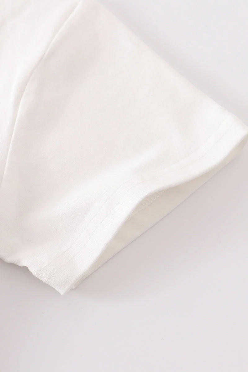 Cream blank basic t-shirt Adult Kids and baby bubble - Image 9