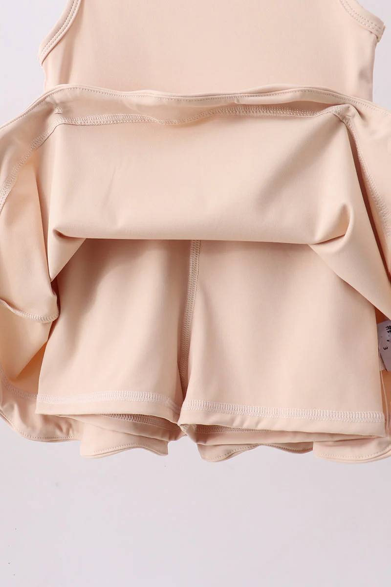Cream scalloped active dress - Image 4