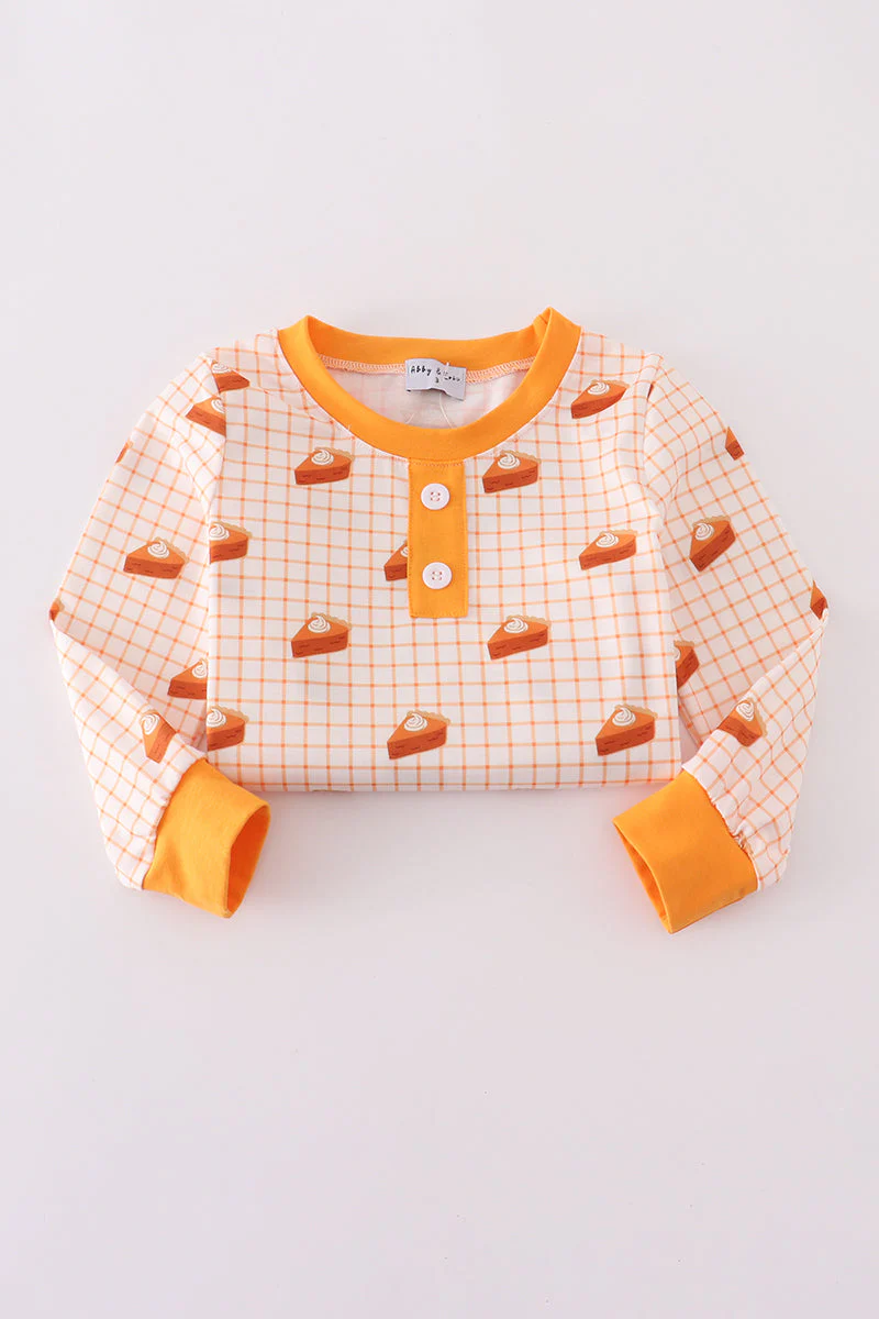 Cream sweet as pie print pajamas set - Image 5