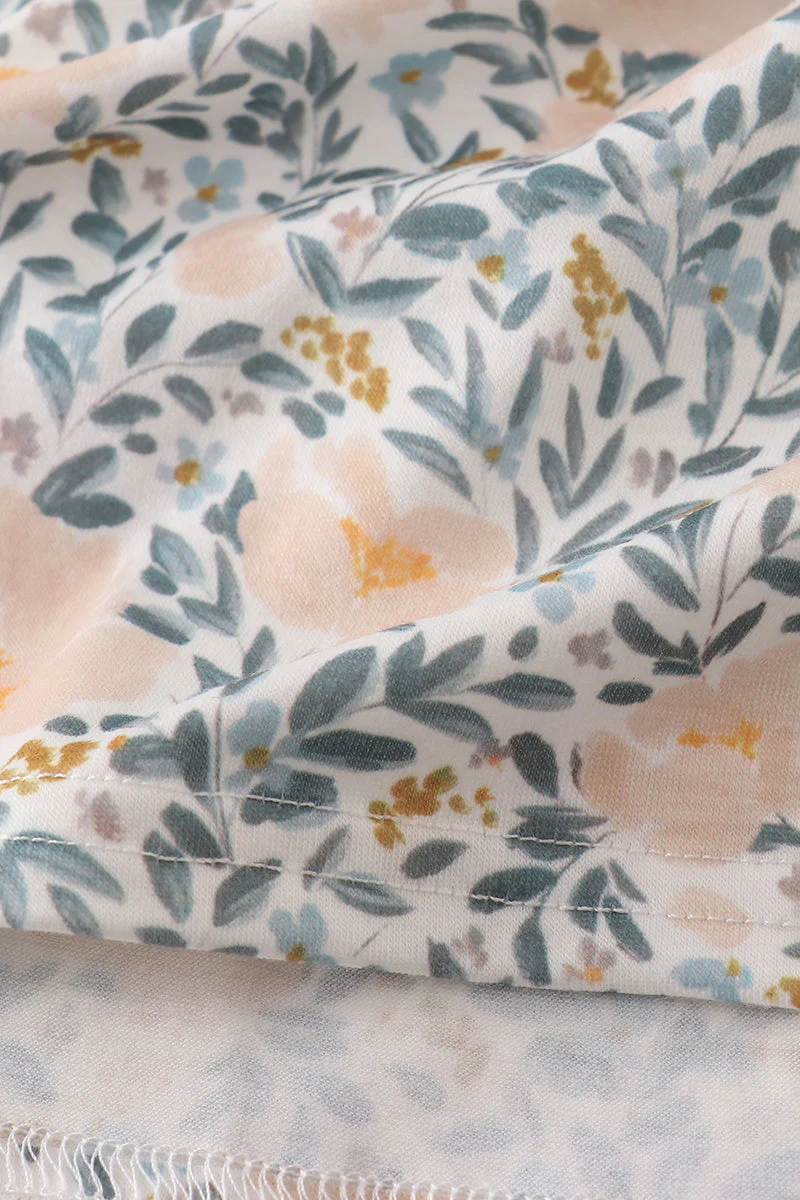 Fall floral print ruffle mom&me dress - Image 3