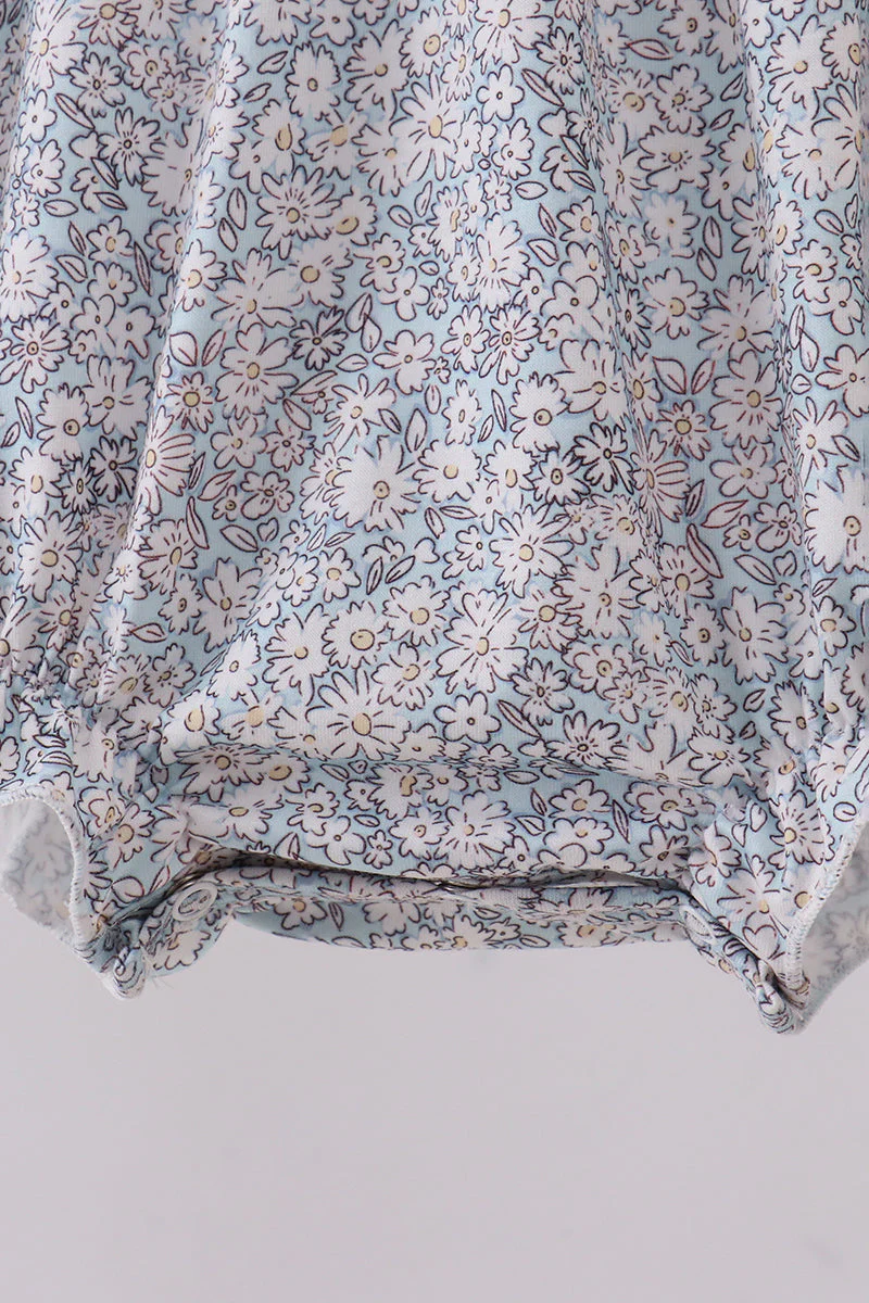 Floral bunny smocked bubble - Image 4
