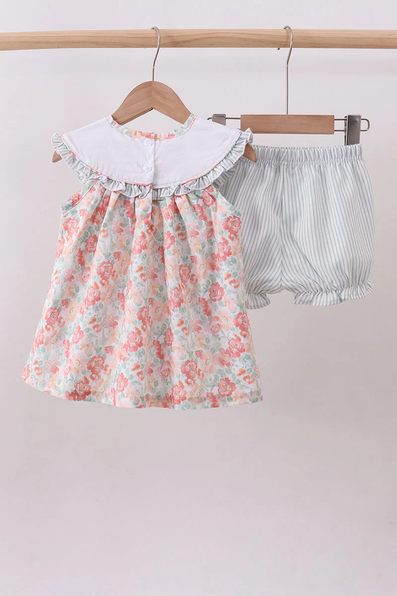 Floral I love my mom embroidery bloomer set - Image 5