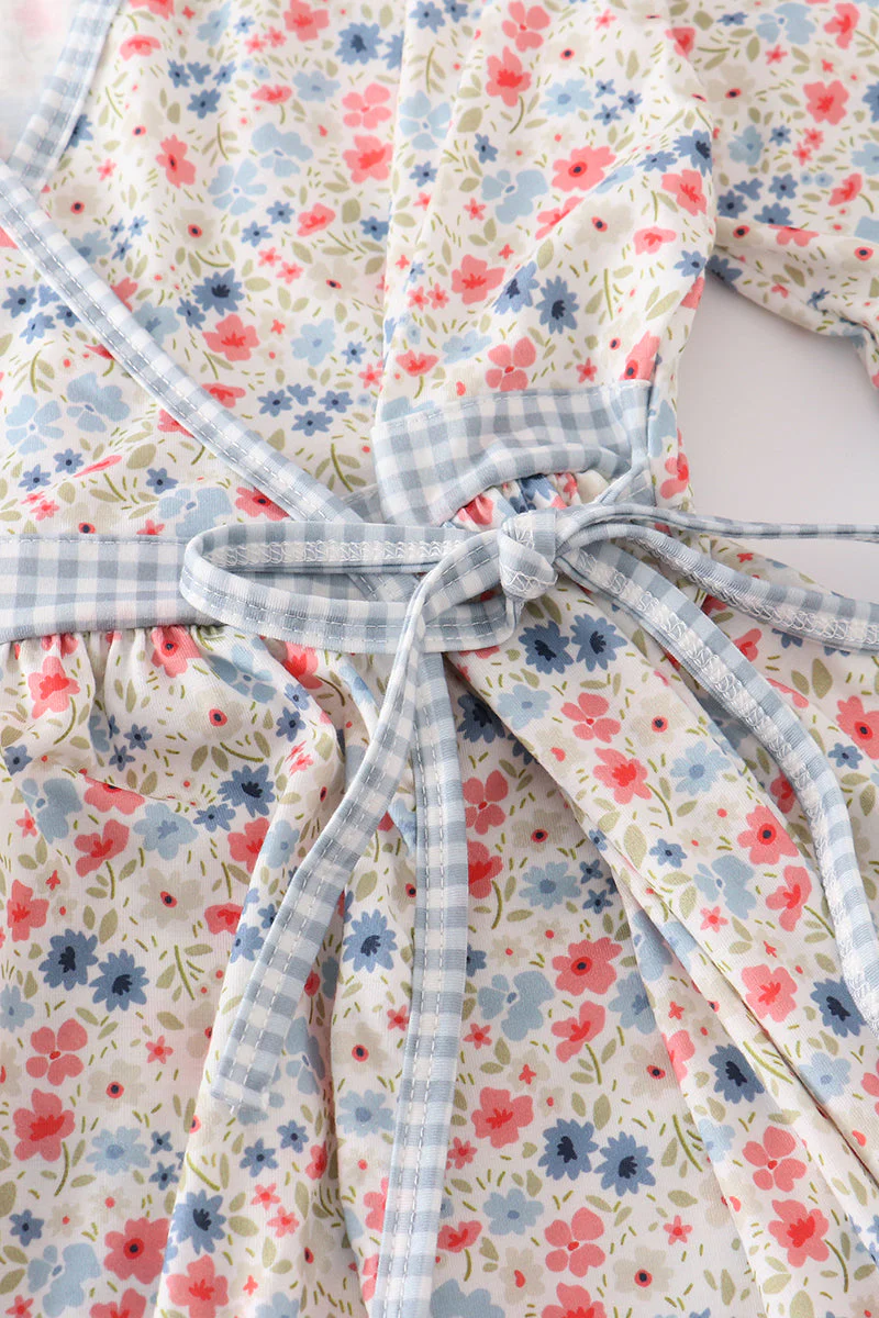 Floral print woman dress - Image 3