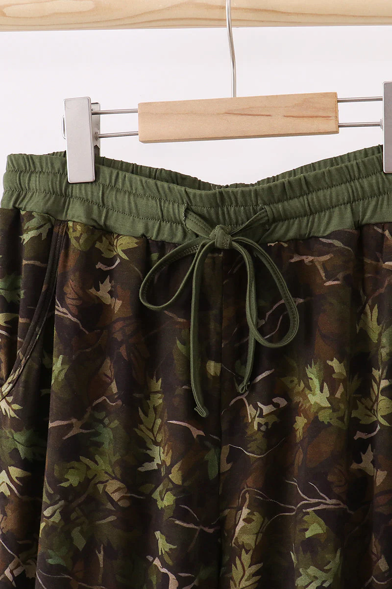 Forest Leaf Camo bamboo dad pants - Image 5