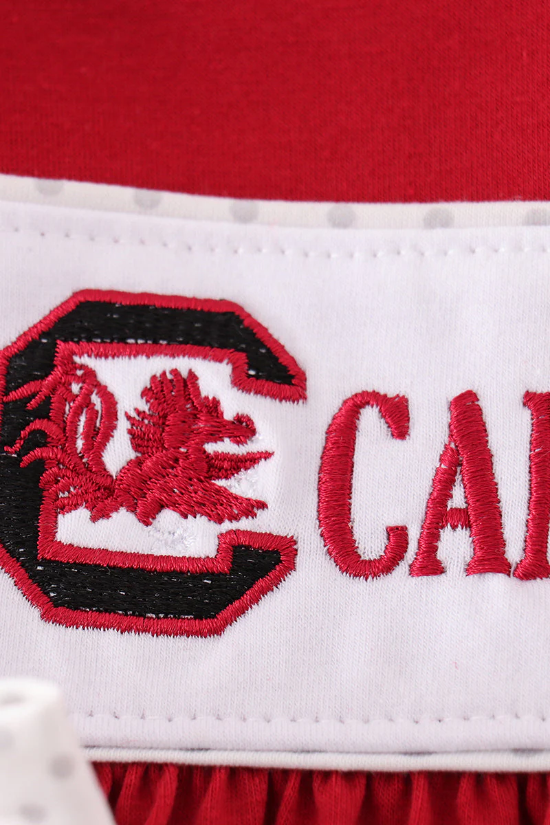 [MISSPELL Gamecocks] Gamecocks embroidery girl dress - Image 3