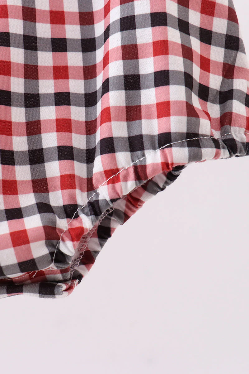 Georgia go dawgs embroidery plaid bubble - Image 5