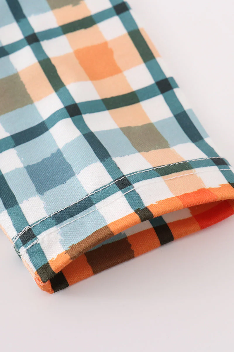 Green plaid mom&me dress - Image 8
