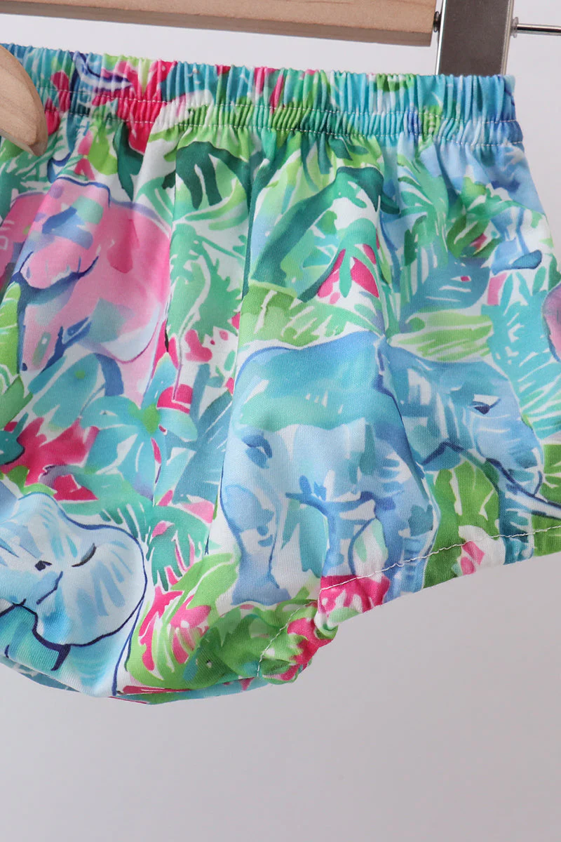Green tropical garden bow bloomer set - Image 4