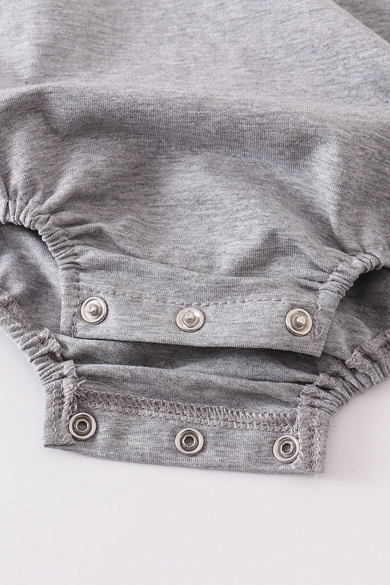 Gray blank basic t-shirt Adult Kids and baby bubble - Image 4
