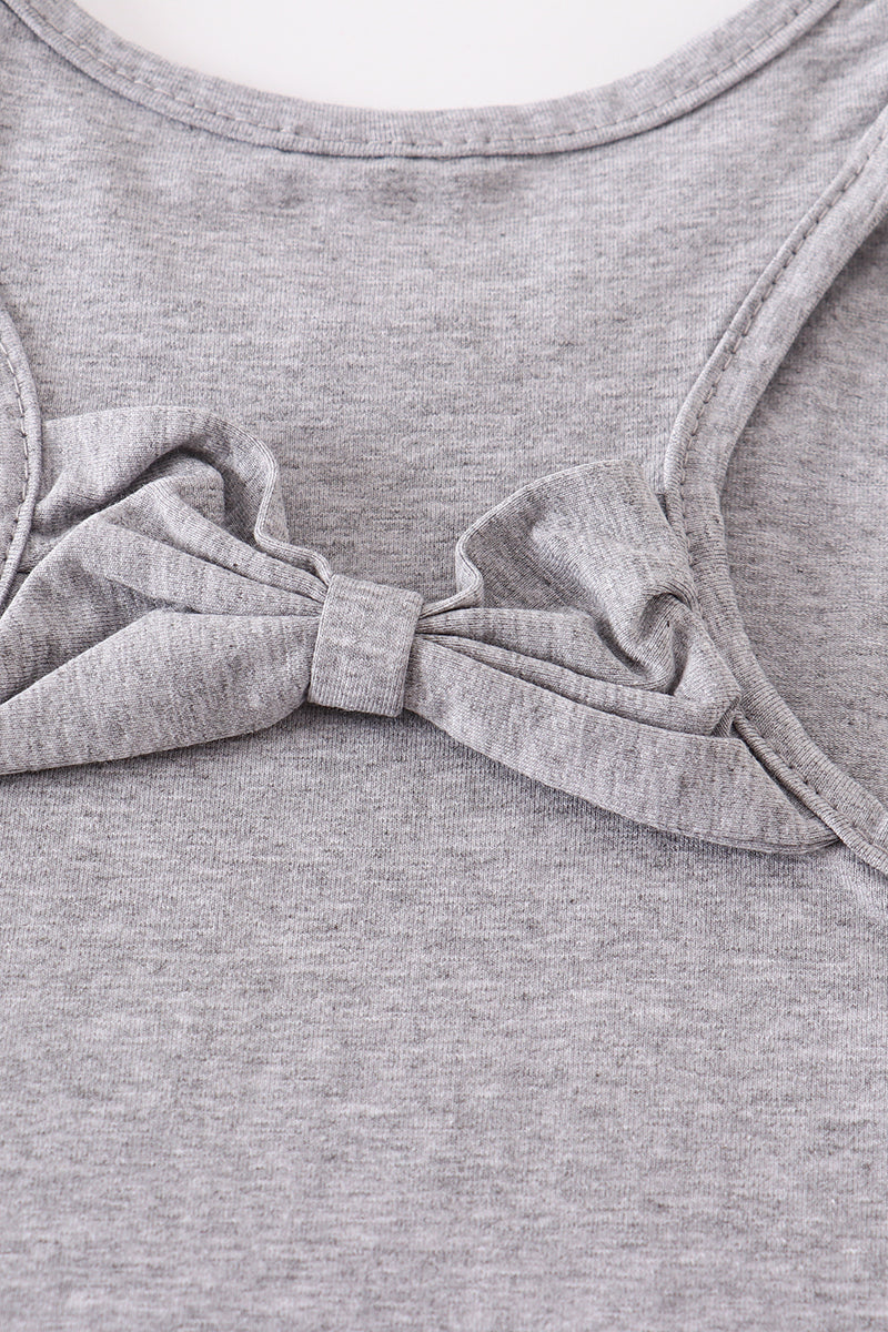 Heather grey blank basic kids teens adult tank top - Image 5