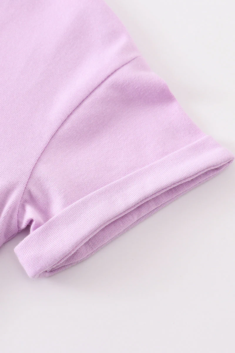 Premium Lilac basic T-shirt - Image 3