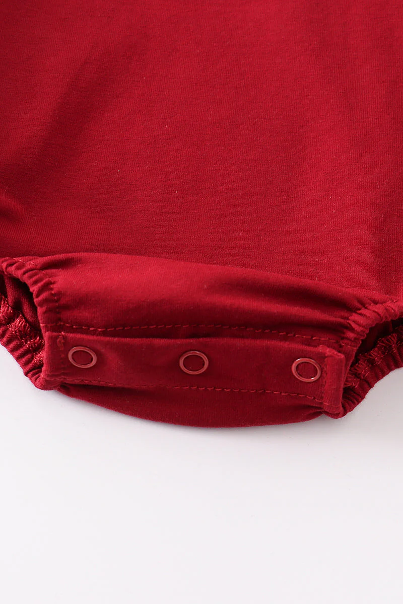Maroon blank basic t-shirt Adult Kids and baby bubble - Image 4