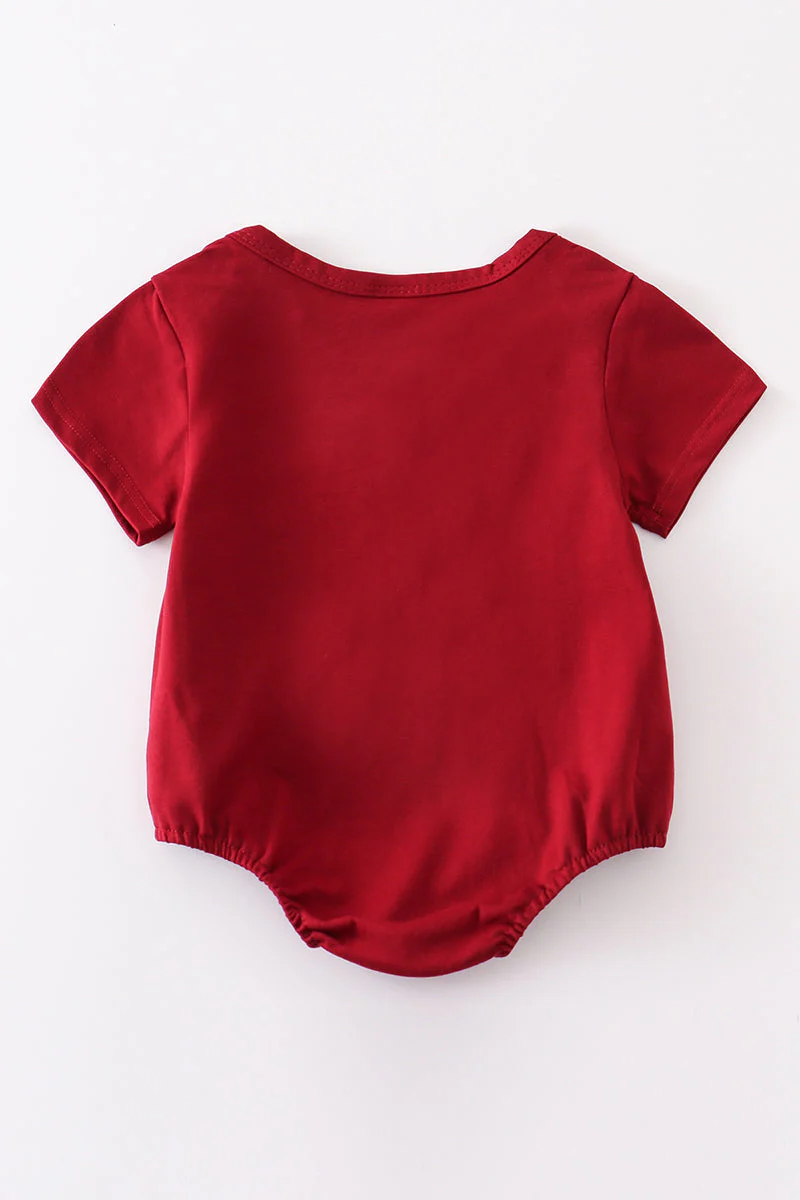 Maroon blank basic t-shirt Adult Kids and baby bubble - Image 5