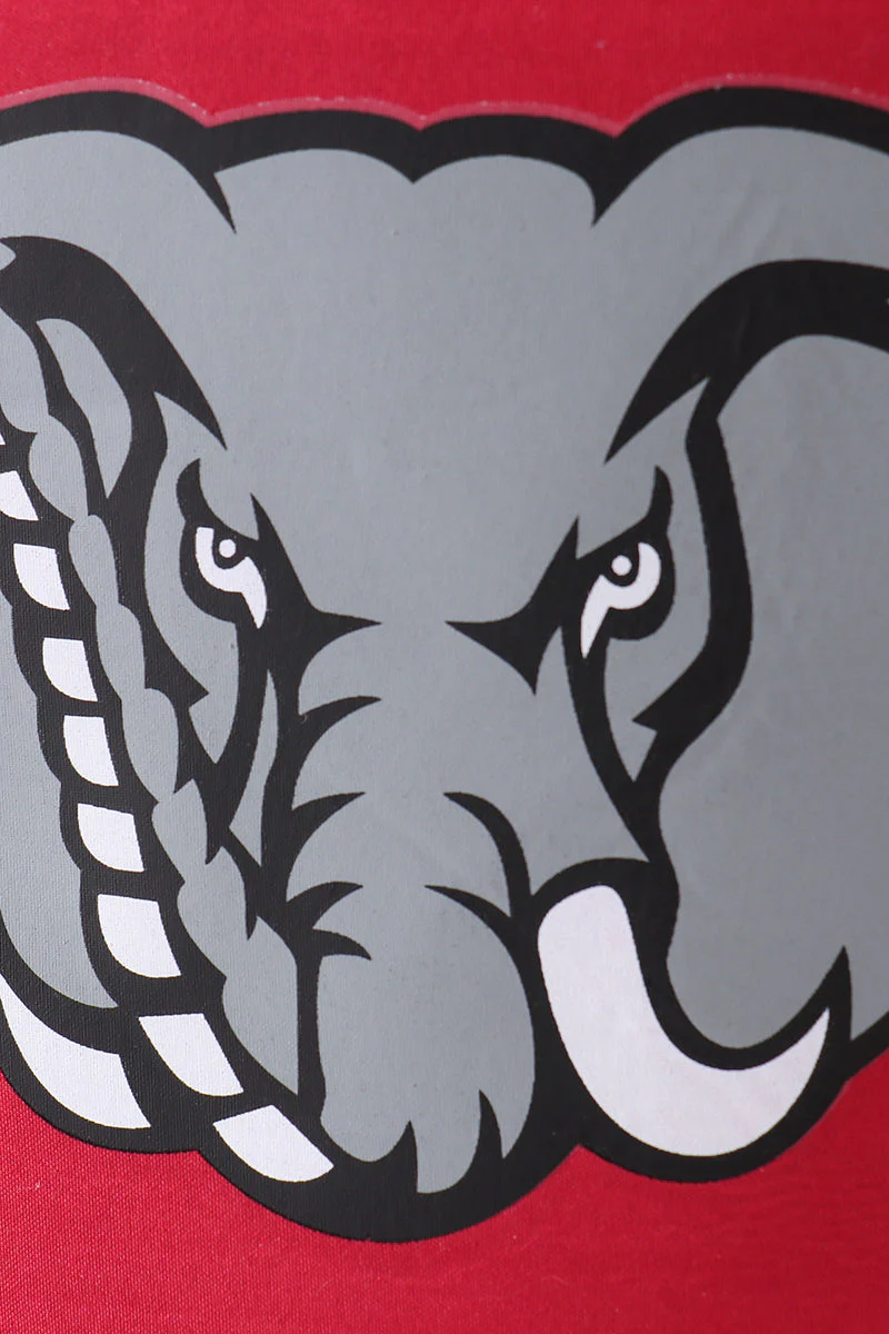 Maroon elephant print bucket - Image 3