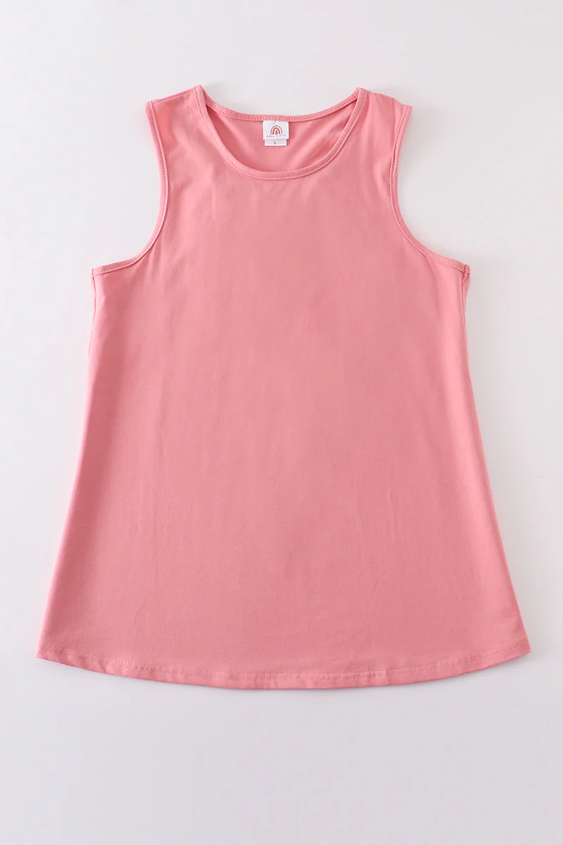 Mauve blank basic kids teens adult tank top - Image 10