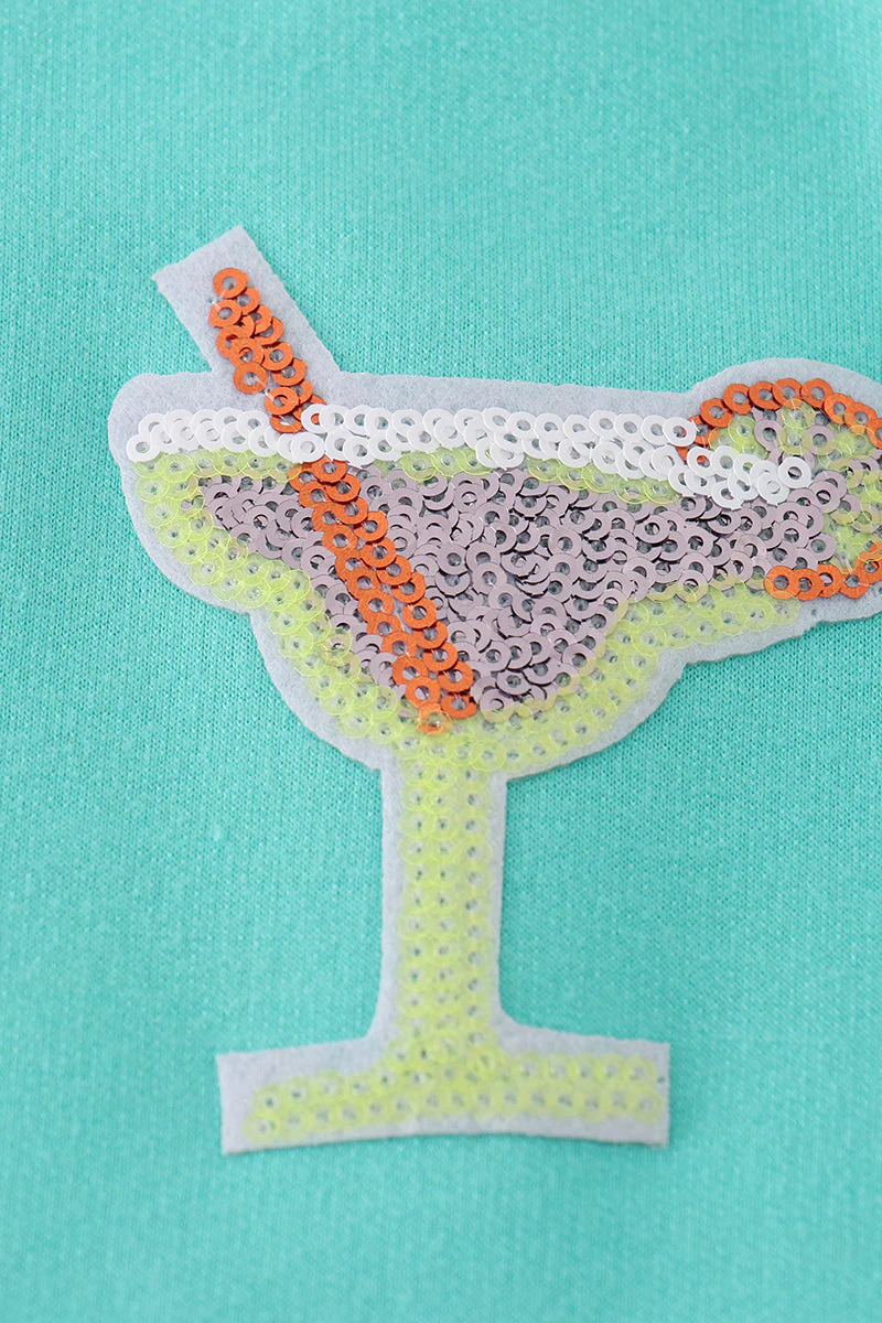 Mint taco mojito sequin mom&me dress - Image 4