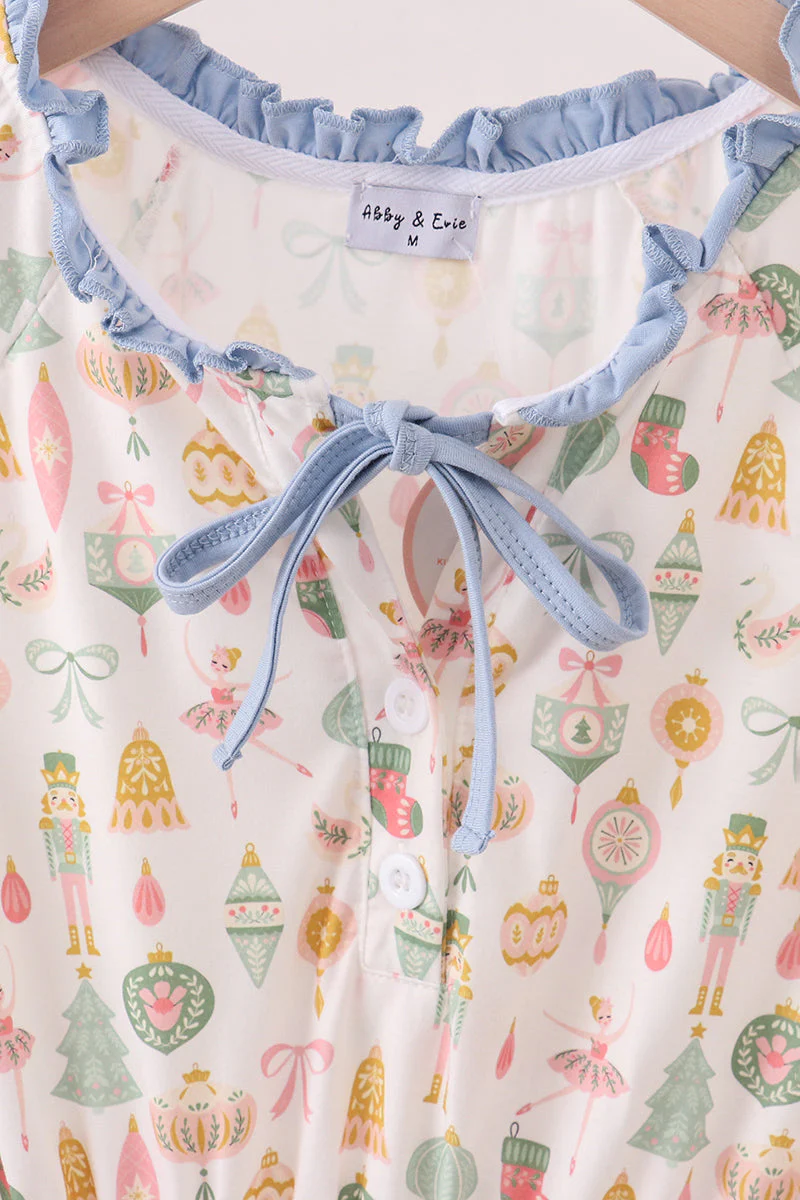 Nutcracker print tiered mom dress - Image 2