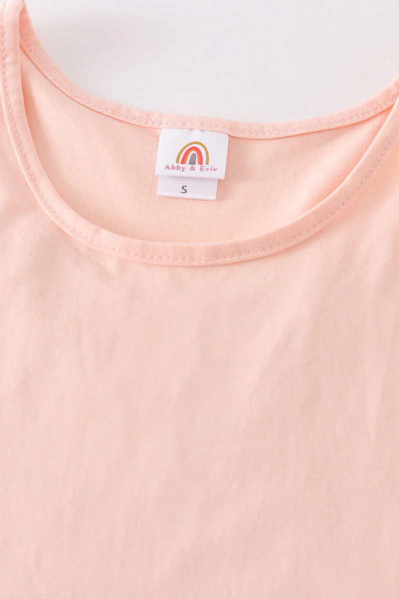 Peach blank basic kids teens adult tank top - Image 11
