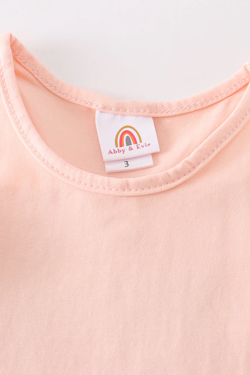 Peach blank basic kids teens adult tank top - Image 3