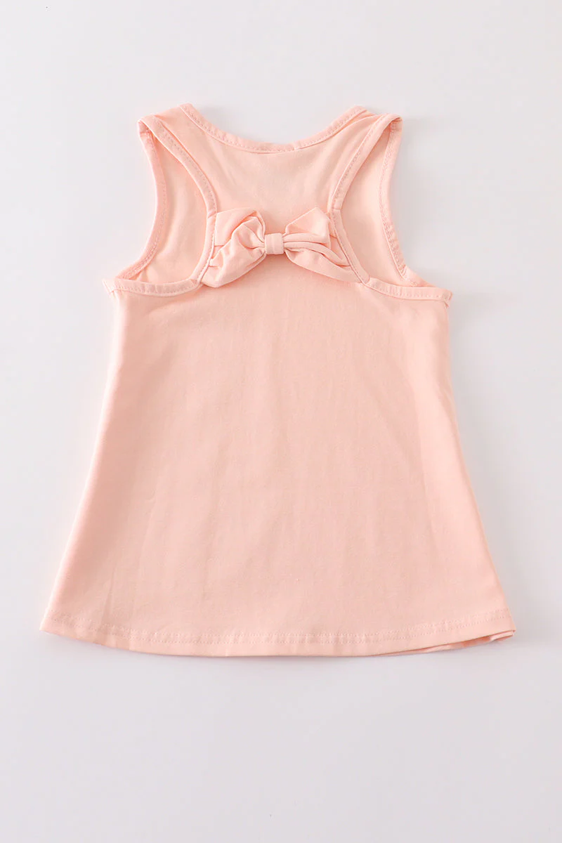Peach blank basic kids teens adult tank top - Image 4