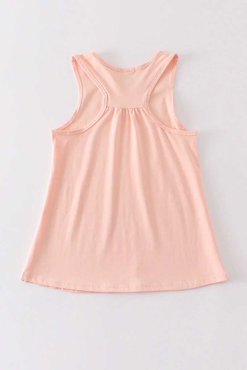 Peach blank basic kids teens adult tank top - Image 9
