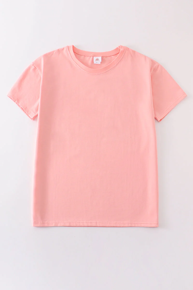 Pink blank basic t-shirt Adult Kids and baby bubble - Image 11